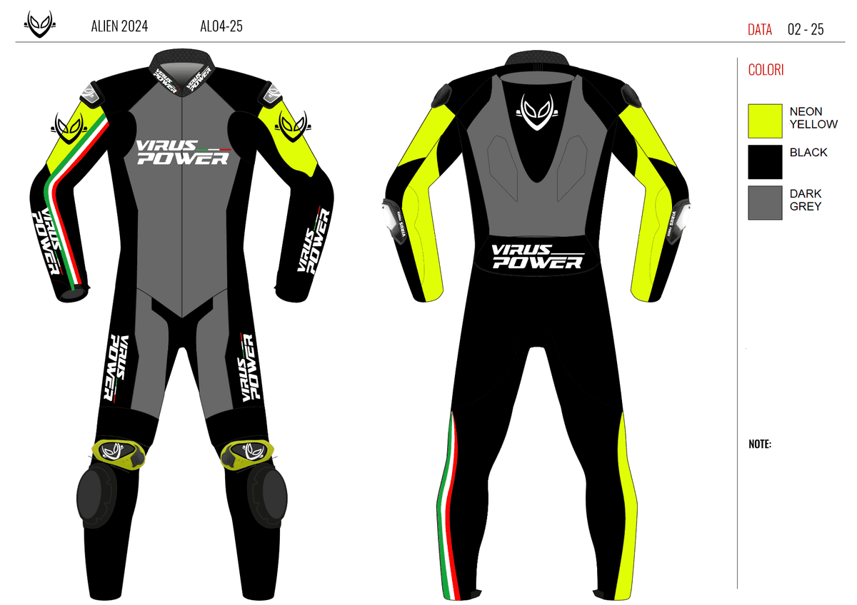 Virus Power Alien Textile Racing Suit with Helite Airbag System 2.0 - Racer Fit - view 3 of 4